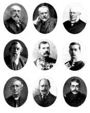 Various portraits, 1898. Creators: Russell & Sons, Unknown, Frank Gregory, Monro, John Saunders Climo.