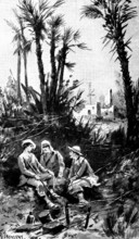 The Spanish-American War: Spanish outposts in Cuba: wire defences in use by the Spanish troops, 1898 Creator: Unknown.