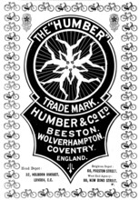 Advertisement for Humber Cycles, 1898. Creator: Unknown.