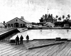 The Spanish-American War: views of Key West...Naval Department and Government Storage..., 1898. Creator: Unknown.
