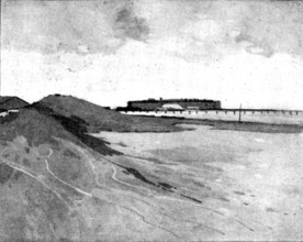 The Spanish-American War: views of Key West... Fort Taylor, with large sand battery..., 1898. Creator: Unknown.