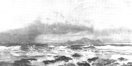 Pictures from the Royal Academy: Trevone Bay: North-Westerly Showers - John Brett, A.R.A., 1898. Creator: Unknown.