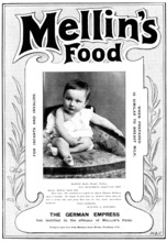 Advertisement for Mellin's Food for Infants & Invalids, 1898. Creator: Unknown.