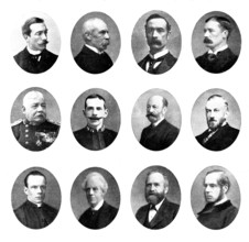 Various portraits, 1898. Creators: Unknown, Russell & Sons, Elliott & Fry, Maull & Fox.