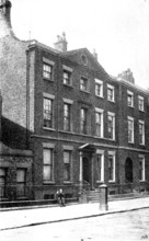 The house in which Mr. Gladstone was born, at Liverpool, 1898. Creator: Unknown.
