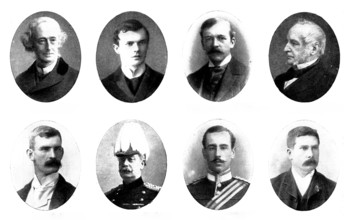 Various portraits, 1898. Creators: Unknown, Elliott & Fry, George Watmough Webster, Maull & Fox, Gunn & Stuart, Lambert Weston & Son, H. G. Chase.