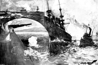 The Spanish-American War: sketches by our special artist, Mr. H. C. Seppings Wright, 1898. Creator: Unknown.