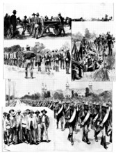 The Spanish-American War: incidents of the United States Mobilisation at Tampa, 1898. Creator: Unknown.