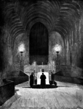 The Funeral of Mr. Gladstone: the lying-in-state in Westminster Hall - a midnight vigil, 1898. Creator: Unknown.