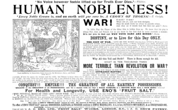 Advertisement for Eno's 'Fruit Salt', 1898. Creator: Unknown.