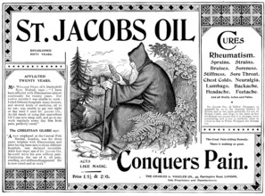Advertisement St. Jacobs Oil, 1898. Creator: Unknown.