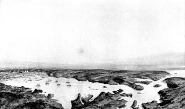 The Spanish-American War: the harbour and town of Santiago de Cuba..., 1898. Creator: Unknown.