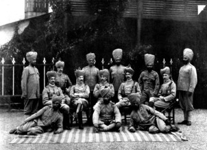 Officers of the regiment recently raised in India for service in Uganda, 1898. Creator: Unknown.