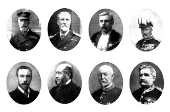 Various portraits, 1898. Creators: Unknown, Russell & Sons, Maull & Fox, Elliott & Fry.