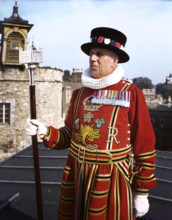 Beefeater at the Tower of London, c1955. Creator: Arthur Charles Kirby Ware.