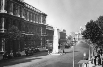 The Cenotaph, Whitehall, London, 1950s. Creator: Arthur Charles Kirby Ware.