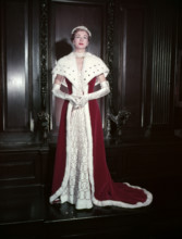 The alternative robe for a Baroness, Coronation of Elizabeth II, 1953. Creator: Arthur Charles Kirby Ware.