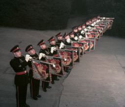 Trumpeters of the Royal Military School of Music, 1952.  Creator: Arthur Charles Kirby Ware.