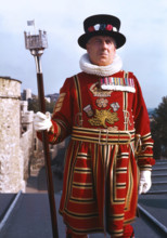Beefeater at the Tower of London, c1955. Creator: Arthur Charles Kirby Ware.