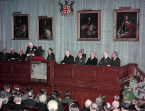 Sir Winston Churchill, Hudson's Bay Company, 27th April 1956.  Creator: Arthur Charles Kirby Ware.