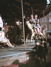 Carousel at a fair, c1955-1965. Creator: Arthur Charles Kirby Ware.