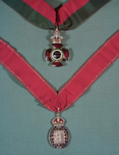 Medals of the Order of Merit (civil) (top) and the Order of the Companions of Honour, c1955. Creator: Arthur Charles Kirby Ware.