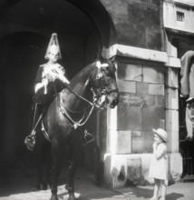Mounted Horse Guard, London, c1955. Creator: Arthur Charles Kirby Ware.