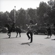 Guards on the march, London, c1955. Creator: Arthur Charles Kirby Ware.