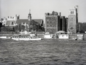 Lambeth Pier, London, c1955. Creator: Arthur Charles Kirby Ware.