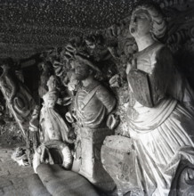 Ships' figureheads, Tresco, Scilly Isles, c1955. Creator: Arthur Charles Kirby Ware.