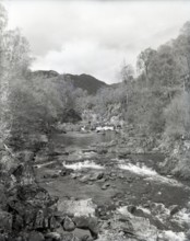 Watefall. possibly at Glen Affric in Scotland, c1955. Creator: Arthur Charles Kirby Ware.