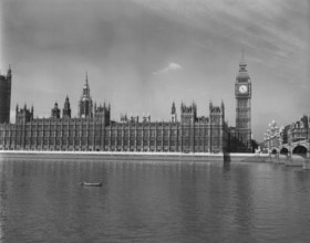 Houses of Parliament, London, c1955.  Creator: Arthur Charles Kirby Ware.