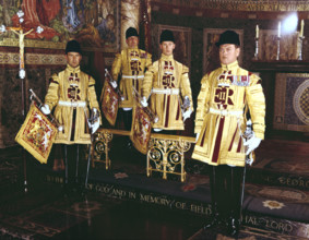 The State Trumpeters used at the Coronation of Queen Elizabeth II, 1953. Creator: Arthur Charles Kirby Ware.