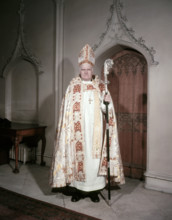 Dr Michael Ramsey, Archbishop of York, 1956. Creator: Arthur Charles Kirby Ware.