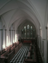 View from the organ loft, Lambeth Palace chapel, London, 1955. Creator: Arthur Charles Kirby Ware.