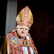 Michael Ramsey, Archbishop of Canterbury, c1960s.  Creator: Arthur Charles Kirby Ware.