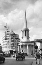All Souls, Langham Place and Broadcasting House, London, 1952. Creator: Arthur Charles Kirby Ware.