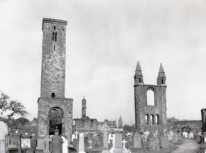 The ruined Cathedral of St Andrew, St Andrews, Scotland, c1955.  Creator: Arthur Charles Kirby Ware.