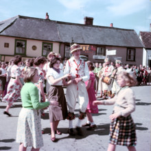 Morris dancers at a carnival, c1960s. Creator: Arthur Charles Kirby Ware.