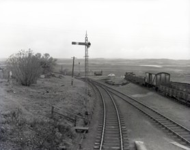 Railway lines at Rannoch Moor, Scotland, c1955. Creator: Arthur Charles Kirby Ware.