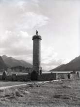 The Glenfinnan Monument on the shores of Loch Shiel, Glenfinnan, Scotland, c1955.  Creator: Arthur Charles Kirby Ware.