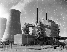 Calderhall atomic power station, c1955.  Creator: Arthur Charles Kirby Ware.