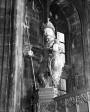 Gog statue in the Guildhall, City of London, c1955. Creator: Arthur Charles Kirby Ware.