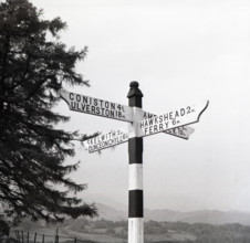 Signpost, Lake District, c1955. Creator: Arthur Charles Kirby Ware.