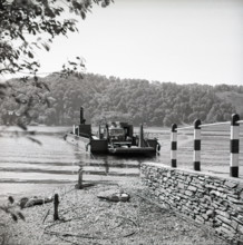 Car ferry, Lake Windermere, Lake District, c1955. Creator: Arthur Charles Kirby Ware.