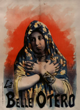 Folies-Bergère. La Belle Otéro, 1894. Creator: Anonymous.