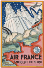 Air France, Amérique du Nord, 1946. Creator: Arnoux, Guy (1886-1951).