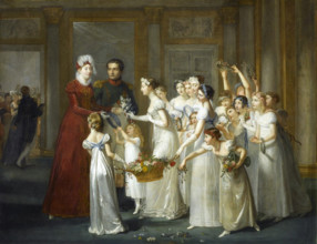 Arrival of Archduchess Marie-Louise in Compiègne, March 28, 1810, 1812. Creator: Auzou, Pauline (1775-1835).