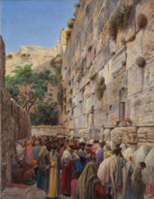 The Western Wall, 1880s. Creator: Bauernfeind, Gustav (1848-1904).