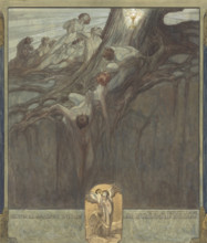 Ch'al Sommo Pince ed e natura Noi di collo in callo. Creator: Bayros, Franz von (1866-1924).